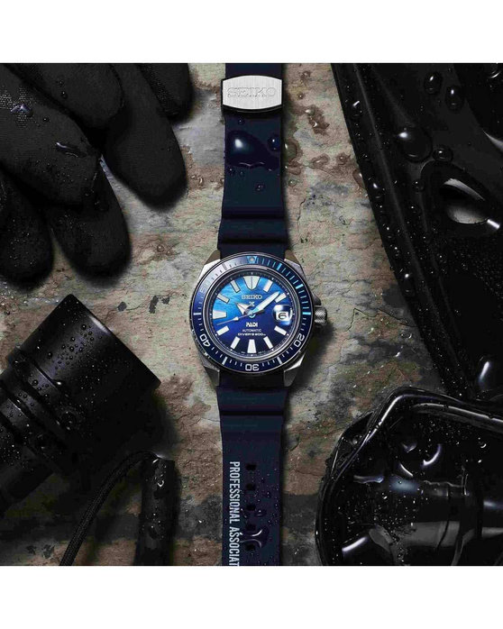 SEIKO Prospex Great Blue Divers Automatic PADI Blue Silicone Strap