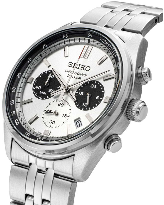 SEIKO Conceptual Series Chronograph Silver Stainless Steel Bracelet