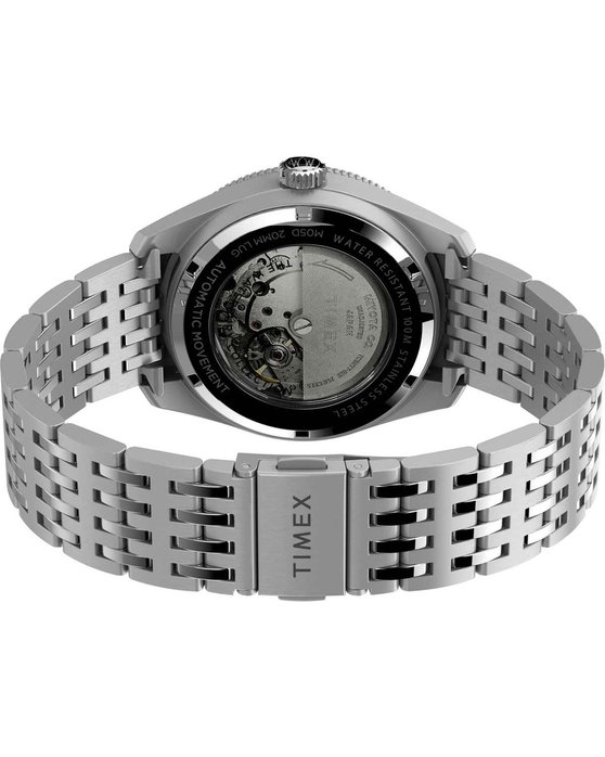 TIMEX Deep Water Waterbury Automatic Silver Stainless Steel Bracelet