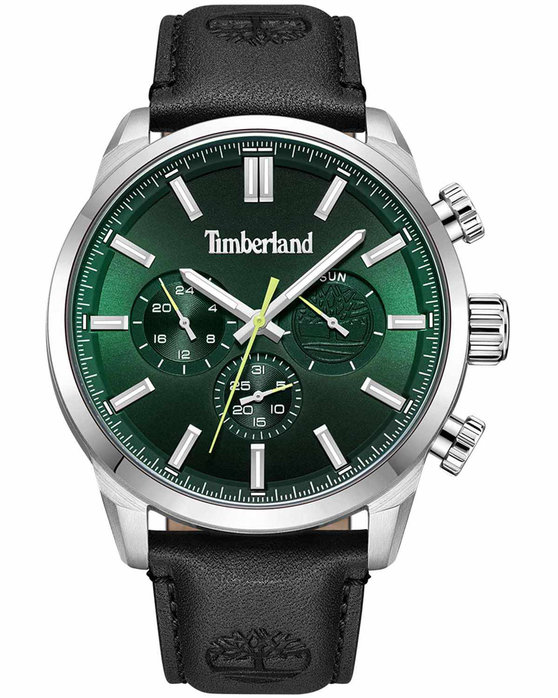 TIMBERLAND Henniker II Black Leather Strap