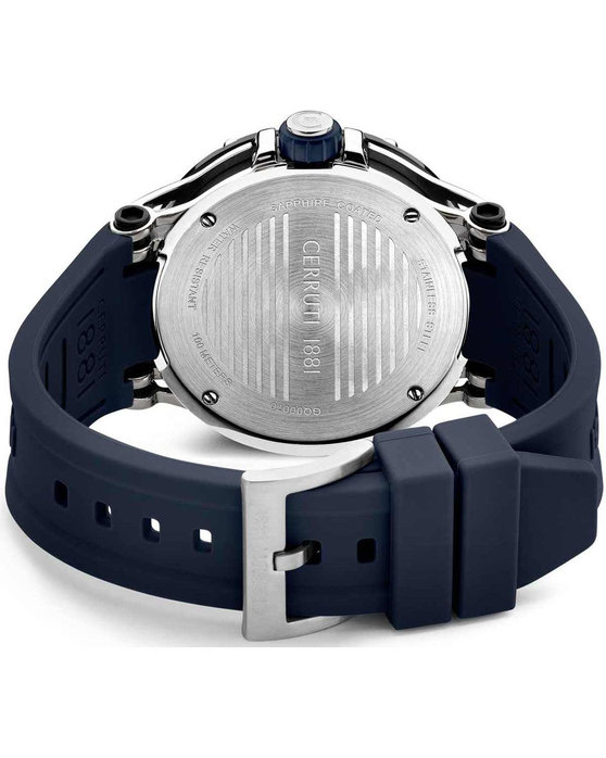 CERRUTI Velletri Blue Silicone Strap