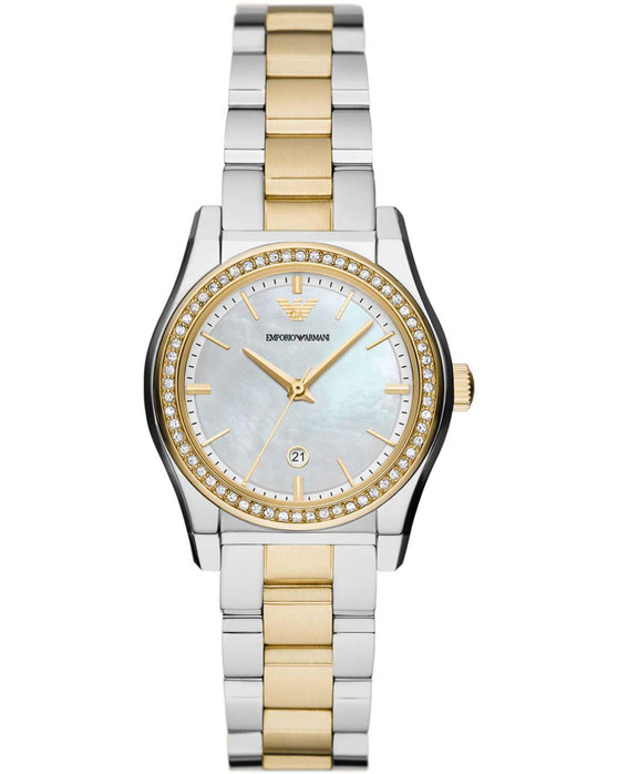 EMPORIO ARMANI Federica Crystals Two Tone Stainless Steel Bracelet