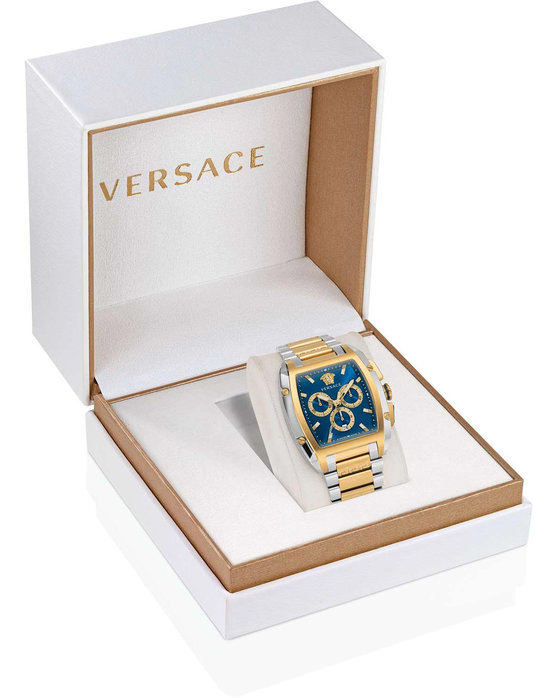 VERSACE Dominus Chronograph Two Tone Stainless Steel Bracelet