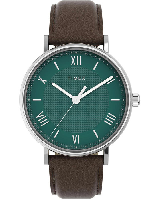 TIMEX Dress Southview Brown Leather Strap