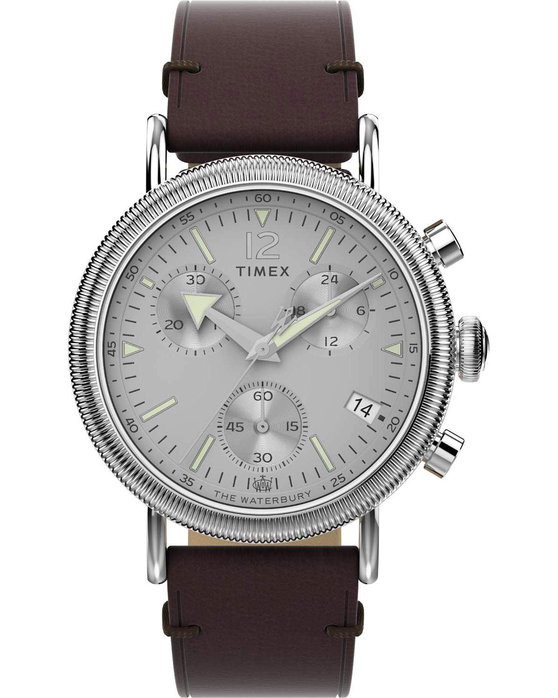 TIMEX Waterbury Traditional Chronograph Brown Leather Strap