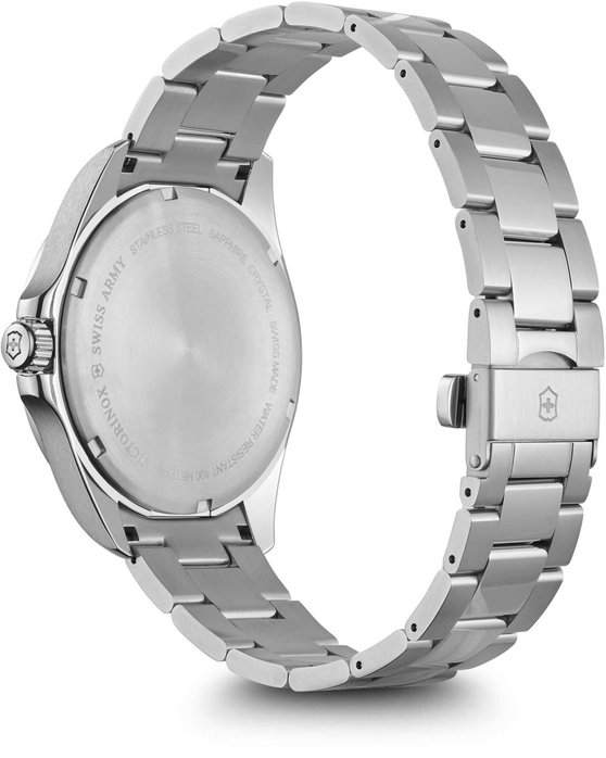 VICTORINOX FieldForce Silver Stainless Steel Bracelet