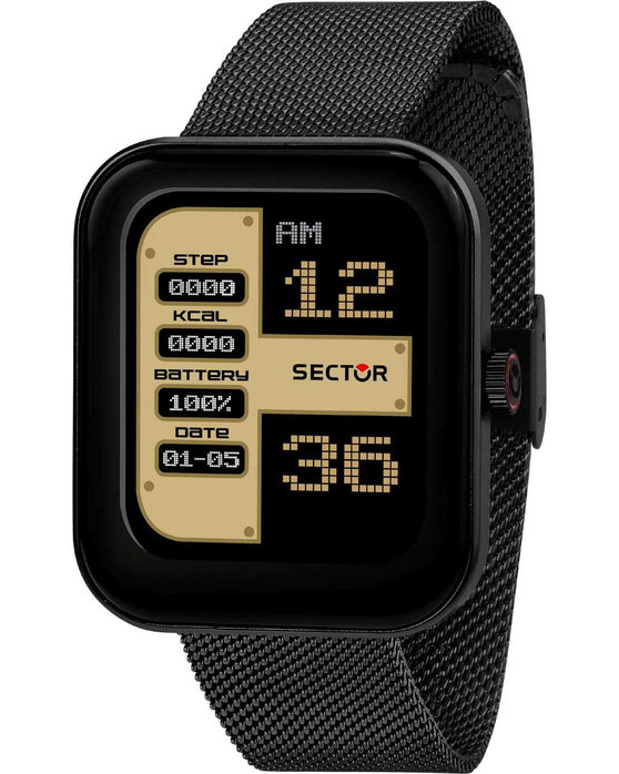 SECTOR S03 Smartwatch Black Metallic Bracelet