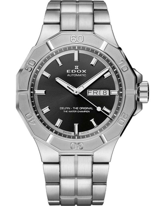 EDOX Delfin The Original Automatic Silver Stainless Steel Bracelet