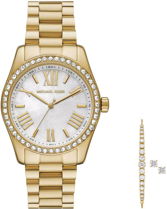 Ρολόι MICHAEL KORS Lexington Crystals Gold Stainless Steel