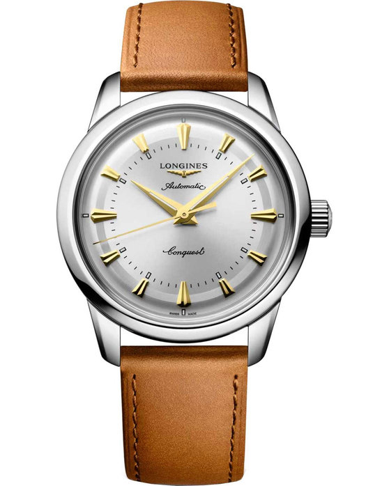 LONGINES Conquest Heritage Classic Automatic Brown Leather Strap