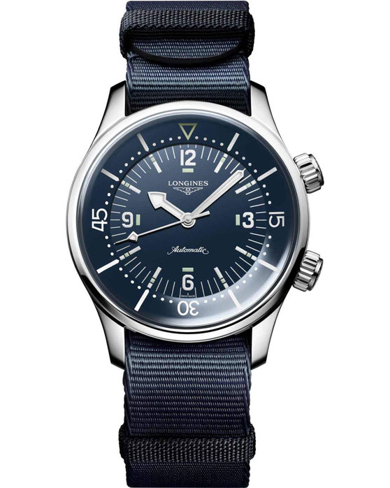 LONGINES Legend Diver COSC Automatic Blue Synthetic Strap