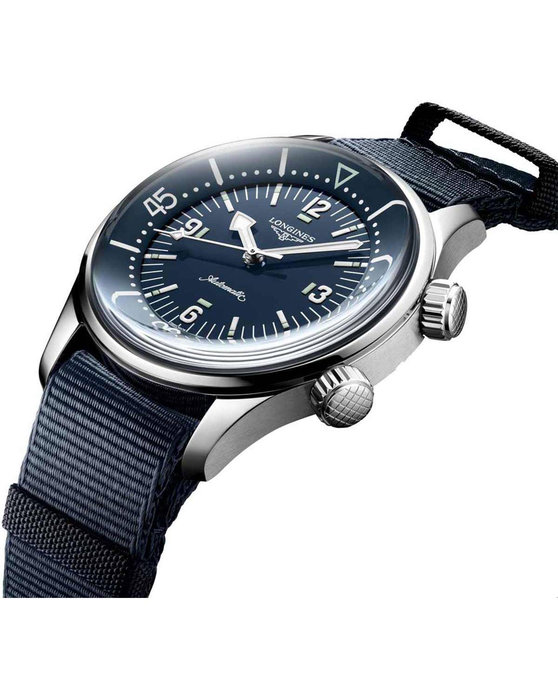 LONGINES Legend Diver COSC Automatic Blue Synthetic Strap