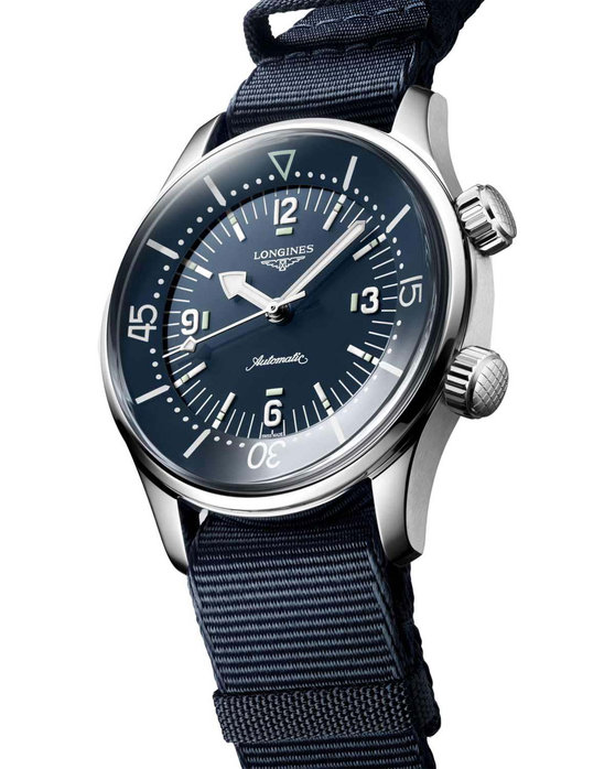 LONGINES Legend Diver COSC Automatic Blue Synthetic Strap