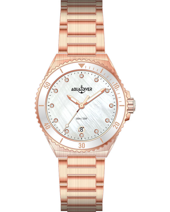 AQUADIVER Oceana Swarovski Rose Gold Stainless Steel Bracelet