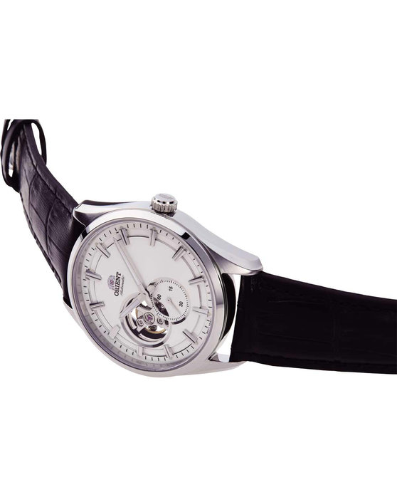 ORIENT Classic Semi Skeleton Automatic Black Leather Strap