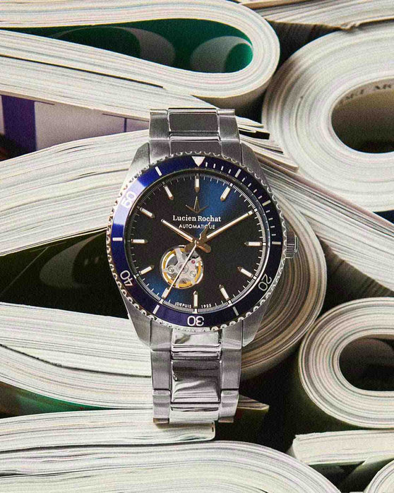 LUCIEN ROCHAT Leman Automatic Silver Stainless Steel Bracelet