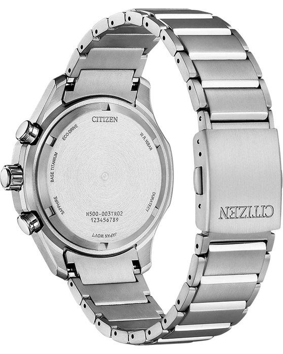 CITIZEN Eco-Drive Chronograph Silver Titanium Bracelet