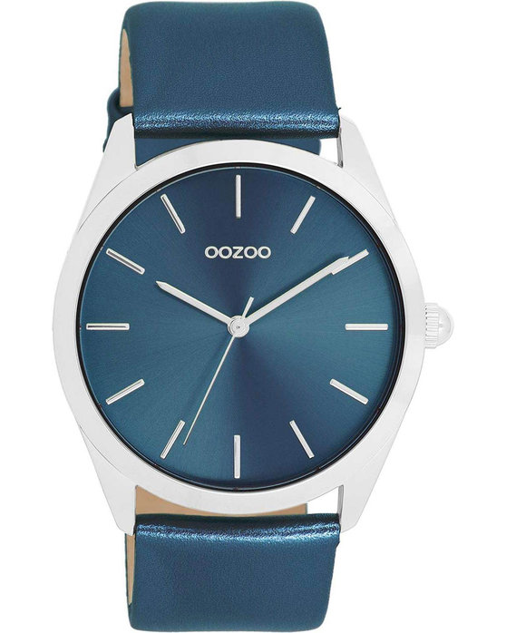 OOZOO Timepieces Blue Leather Strap