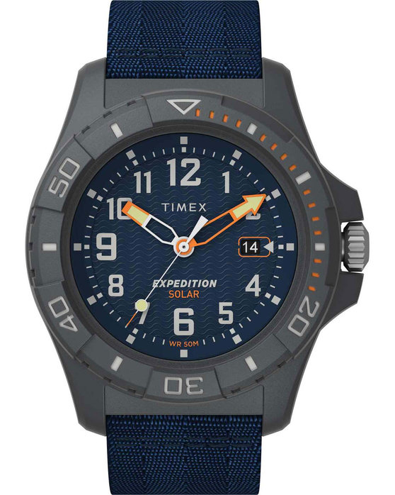 TIMEX Expedition North Freedive Ocean Solar Blue Plastic Strap