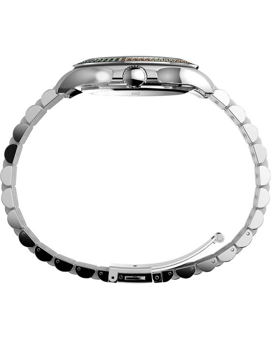 TIMEX Kaia Crystals Silver Stainless Steel Bracelet