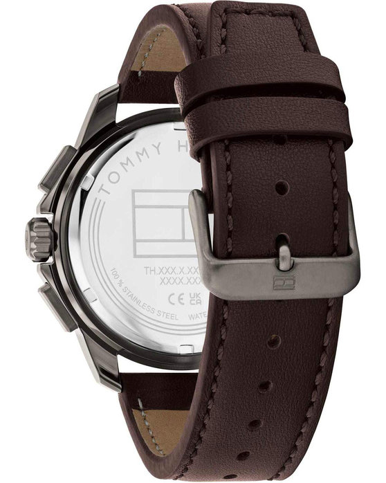 TOMMY HILFIGER Casual Brown Leather Strap