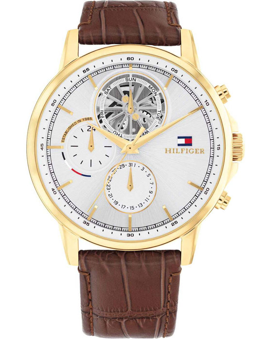 TOMMY HILFIGER Dressed Up Brown Leather Strap