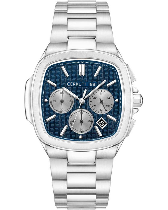 CERRUTI Casale Chronograph Silver Stainless Steel Bracelet