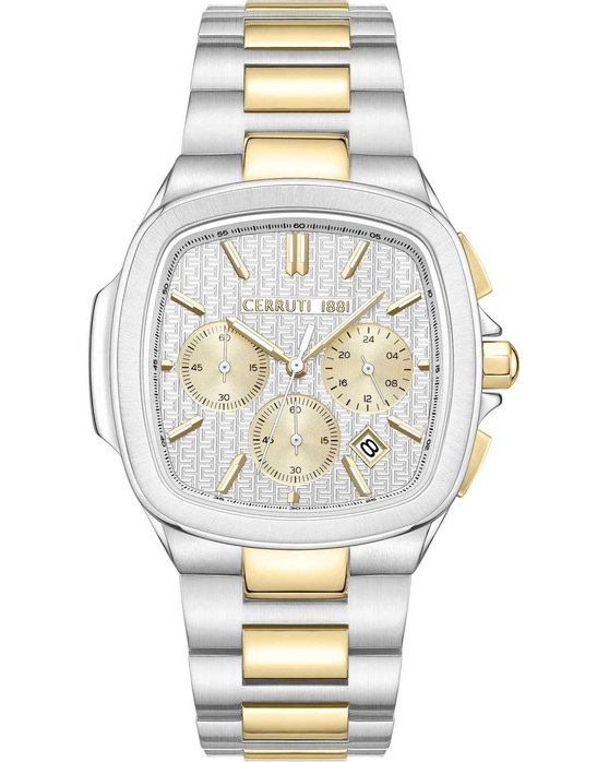 CERRUTI Casale Chronograph Two Tone Stainless Steel Bracelet