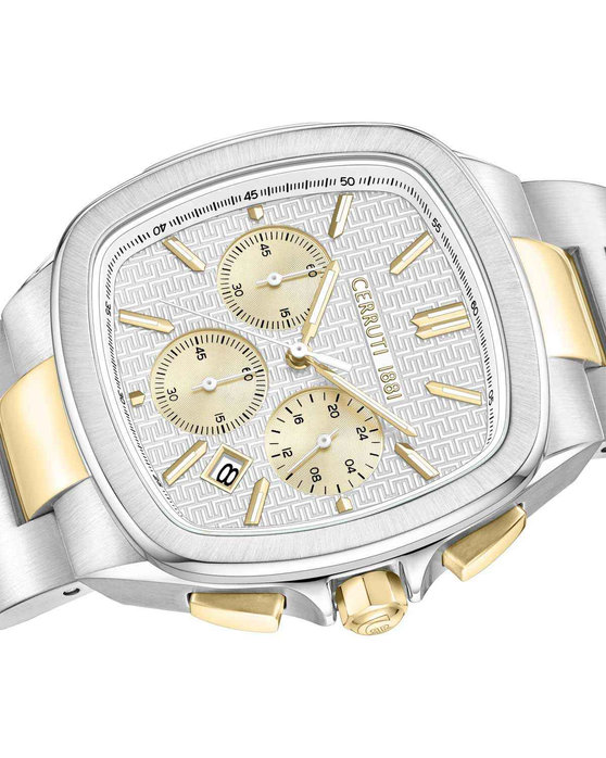 CERRUTI Casale Chronograph Two Tone Stainless Steel Bracelet