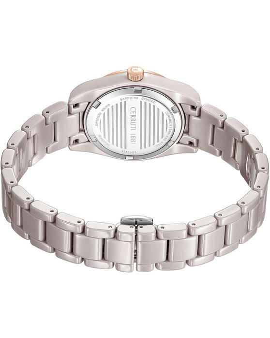 CERRUTI Alessandria Crystals Pink Ceramic Bracelet