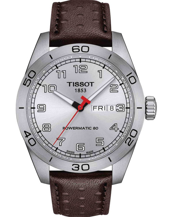 TISSOT T-Sport PRS 516 Powermatic 80 Brown Leather Strap