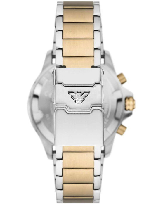 EMPORIO ARMANI Chronograph Two Tone Stainless Steel Bracelet