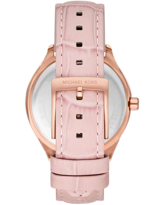 MICHAEL KORS Sage Crystals Pink Leather Strap