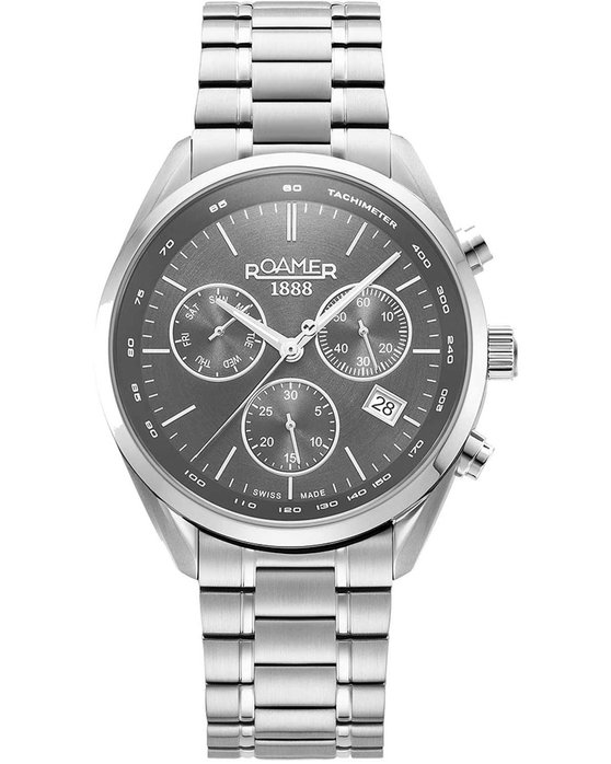 ROAMER Pro Chrono Chronograph Silver Stainless Steel Bracelet