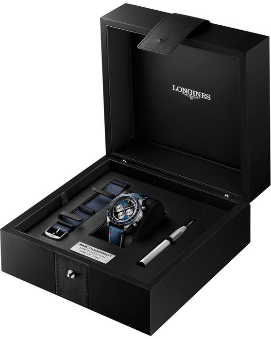 LONGINES Conquest Marco Odermatt Automatic Chronograph Limited Edition Gift Set