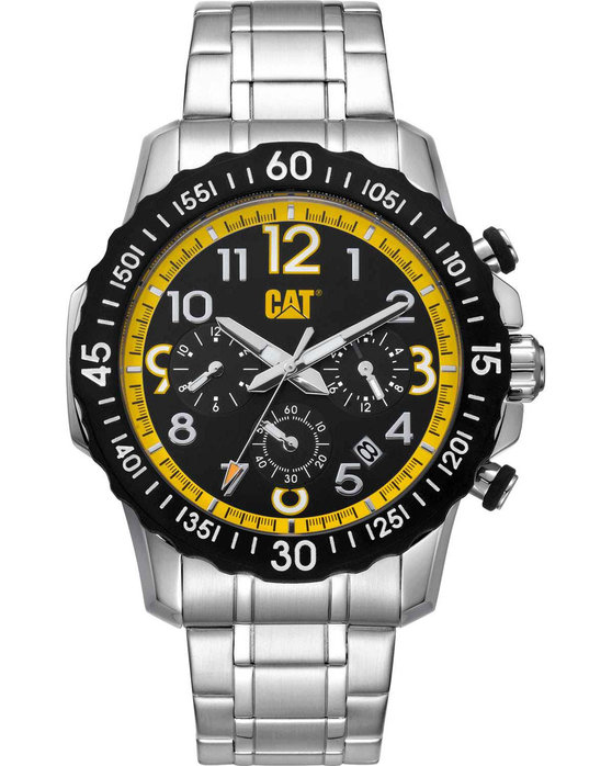 CATERPILLAR Downforce Chronograph Silver Stainless Steel Bracelet