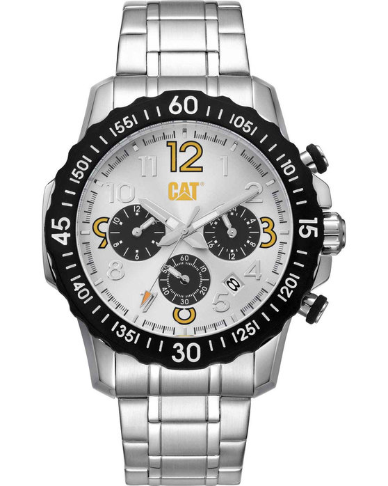 CATERPILLAR Downforce Chronograph Silver Stainless Steel Bracelet