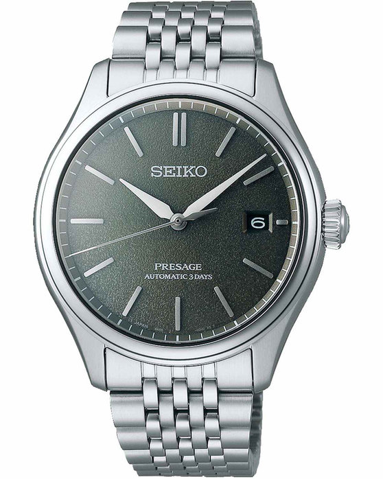 SEIKO Presage Classic Series 'Sensaicha' Automatic Silver Stainless Steel Bracelet