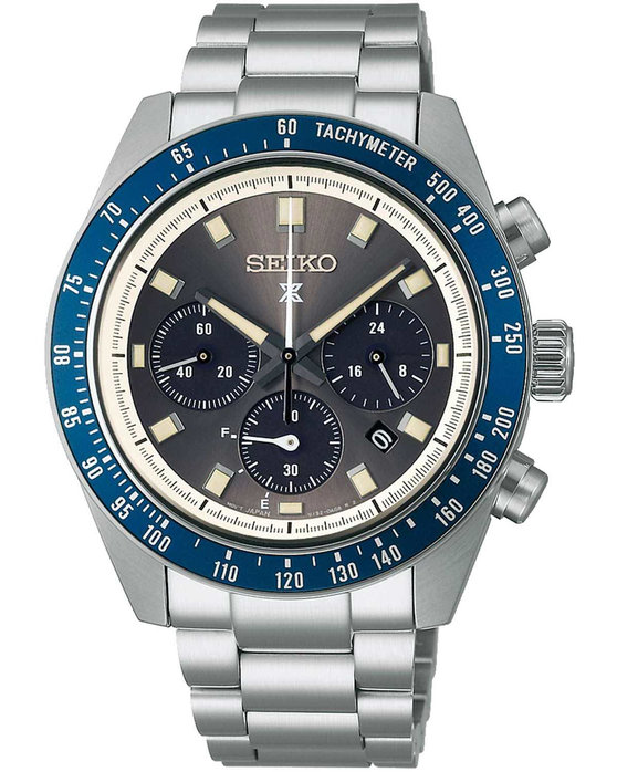 SEIKO Prospex 'Grand Touring' Speedtimer Solar Chronograph Silver Stainless Steel Bracelet