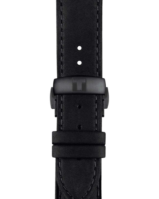 TISSOT T-Classic Chemin Des Tourelles Squelette Automatic Black Leather Strap