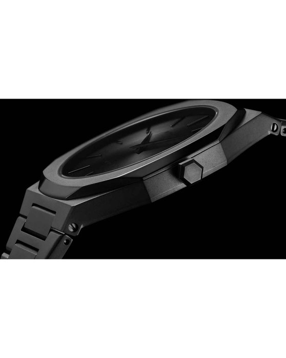 D1 MILANO Ultra Thin Grey Stainless Steel Bracelet