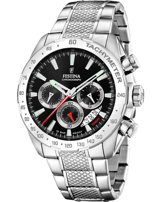 FESTINA Chronograph Silver Stainless Steel Bracelet