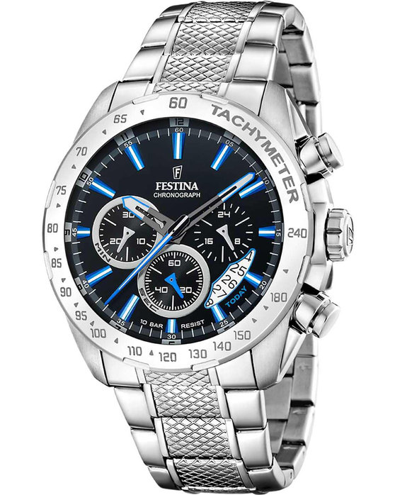 FESTINA Chronograph Silver Stainless Steel Bracelet