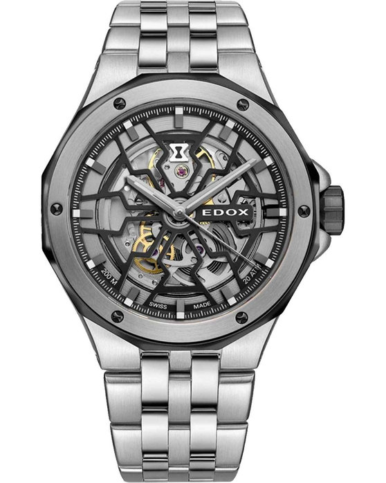 EDOX Delfin Mecano Automatic Silver Stainless Steel Bracelet