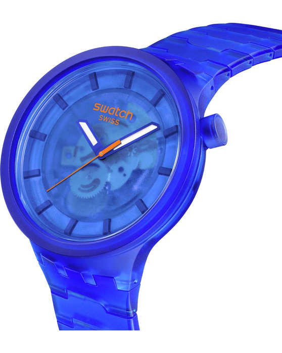 SWATCH Big Bold Colors Of Joy Blue Biosourced Bracelet