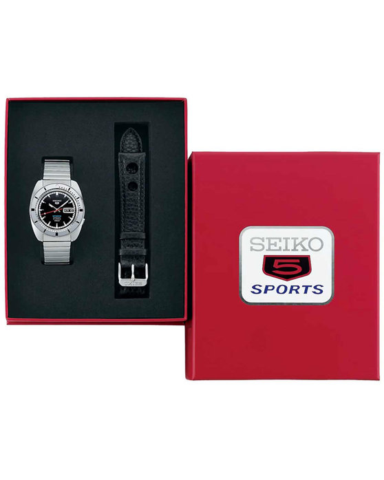 SEIKO 5 Sports SKX Automatic Pepper Black 1968 Recreation Limited Edition Gift Set