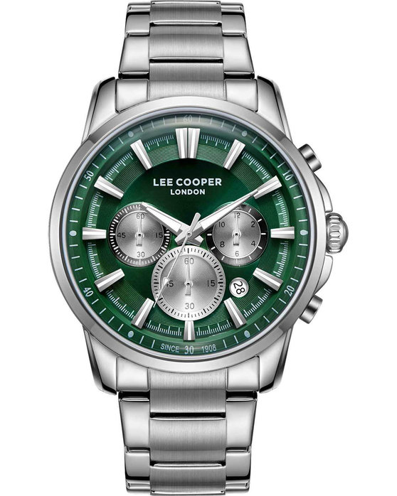 LEE COOPER Chronograph Silver Metallic Bracelet