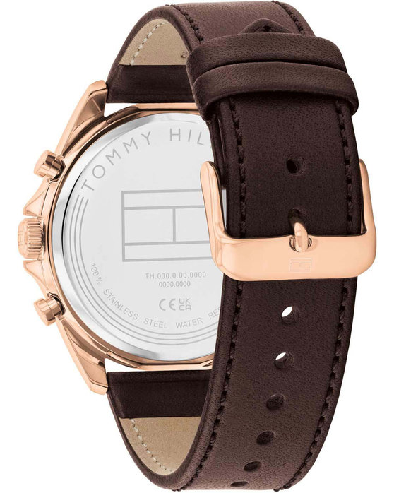 TOMMY HILFIGER Dressed Up Brown Leather Strap