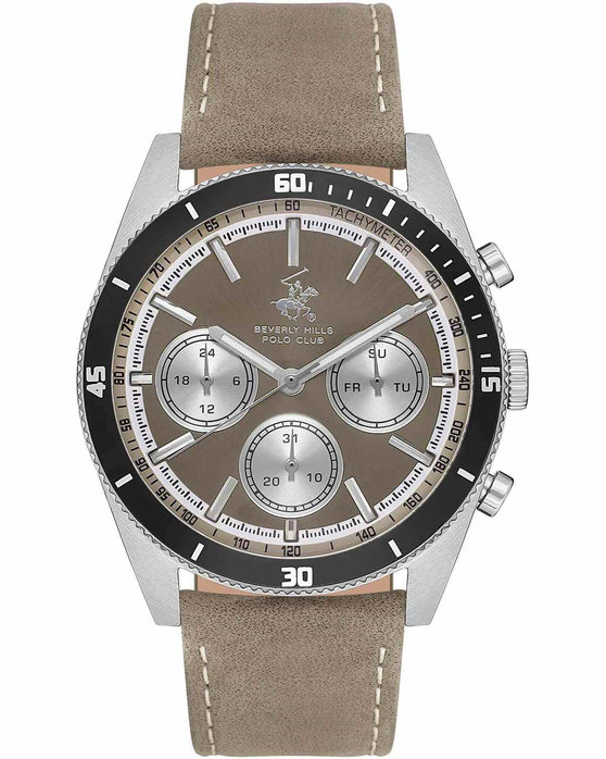 BEVERLY HILLS POLO CLUB Brown Leather Strap