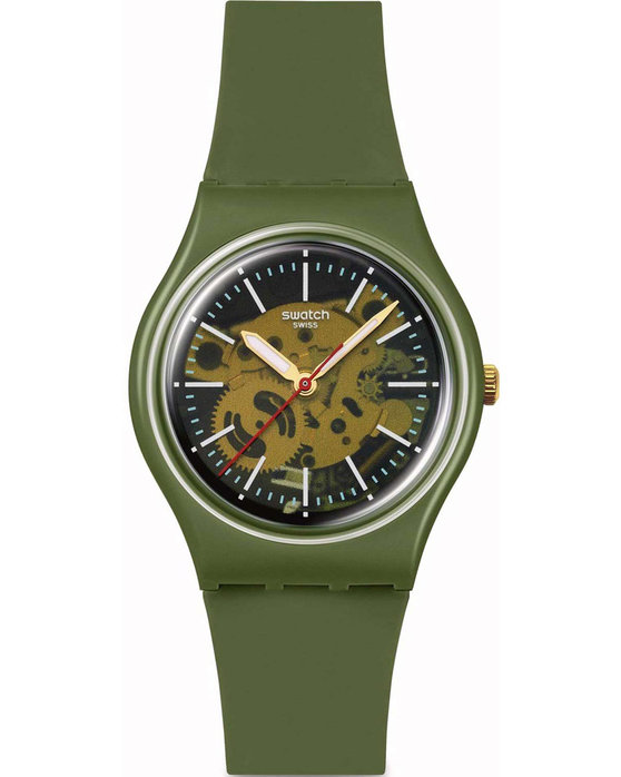 SWATCH Essentials Thru The Greenery Khaki Biosourced Strap